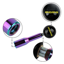 Load image into Gallery viewer, Brand New Universal Momo Pearl Black Ball Manual Gear Stick Shift Knob M8 M10 M12 &amp; Neo Chrome Shifter Extender Extension