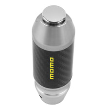 Load image into Gallery viewer, Brand New Momo Universal Real Carbon Fiber Silver Aluminum Automatic Transmission Racing Gear Shift Knob