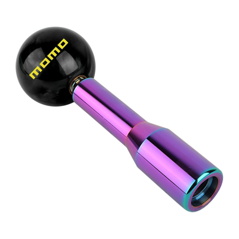 Brand New Universal Momo Pearl Black Ball Manual Gear Stick Shift Knob M8 M10 M12 & Neo Chrome Shifter Extender Extension