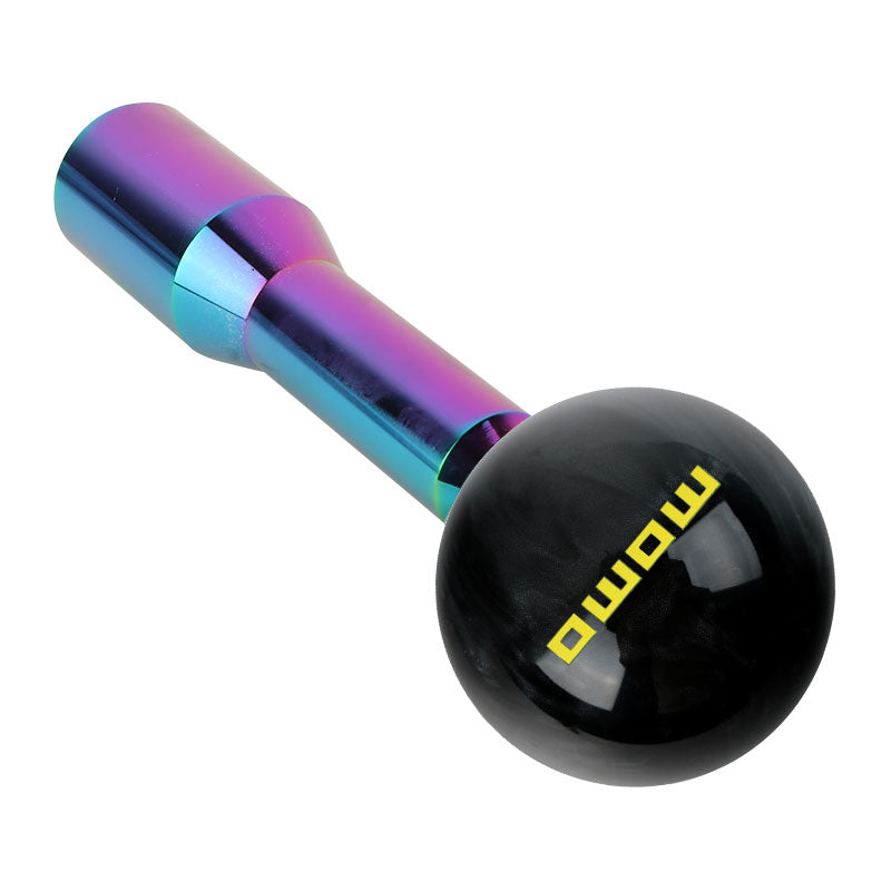 Brand New Universal Momo Pearl Black Ball Manual Gear Stick Shift Knob M8 M10 M12 & Neo Chrome Shifter Extender Extension