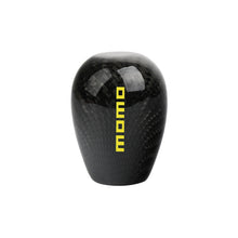 Load image into Gallery viewer, Brand New Universal Momo Black Real Carbon Fiber Manual Gear Stick Shift Knob Shifter M8 M10 M12