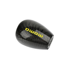 Load image into Gallery viewer, Brand New Universal Momo Black Real Carbon Fiber Manual Gear Stick Shift Knob Shifter M8 M10 M12