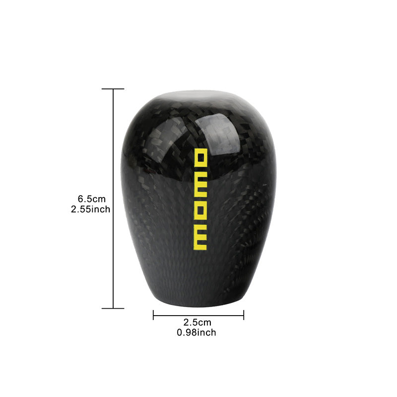 Brand New Universal Momo Black Real Carbon Fiber Manual Gear Stick Shift Knob Shifter M8 M10 M12