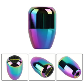 Brand New JDM Momo Universal Real Carbon Fiber Sticker Aluminum Manual Gear Stick Neo Chrome Shift Knob Shifter M8 M10 M12