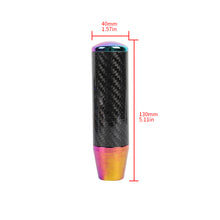 Load image into Gallery viewer, Brand New Universal Momo Neo-Chrome Carbon Fiber Manual Gear Stick Shift Knob Lever Shifter 13cm