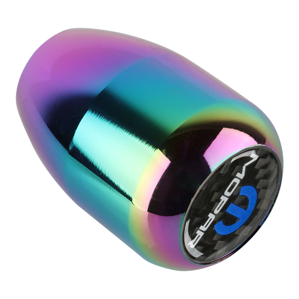 Brand New JDM Mopar Universal Real Carbon Fiber Sticker Aluminum Manual Gear Stick Neo Chrome Shift Knob Shifter M8 M10 M12
