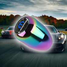 Load image into Gallery viewer, Brand New JDM Mopar Universal Real Carbon Fiber Sticker Aluminum Manual Gear Stick Neo Chrome Shift Knob Shifter M8 M10 M12