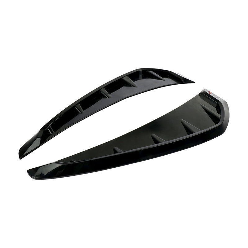 Brand New Mazdaspeed Universal Car Glossy Black Side Door Fender Vent Air Wing Cover Trim ABS Plastic