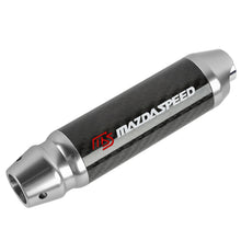 Load image into Gallery viewer, Brand New Mazdaspeed Universal Real Carbon Fiber Silver Aluminum Automatic Transmission Racing Gear Shift Knob