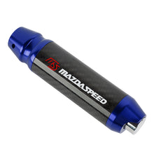 Load image into Gallery viewer, Brand New Mazdaspeed Universal Real Carbon Fiber Blue Aluminum Automatic Transmission Racing Gear Shift Knob