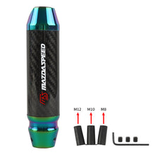 Load image into Gallery viewer, Brand New Mazdaspeed Universal Real Carbon Fiber Neo Aluminum Automatic Transmission Racing Gear Shift Knob