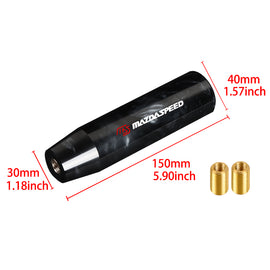 Brand New Universal Mazdaspeed Black Pearl Long Stick Manual Car Gear Shift Knob Shifter M8 M10 M12