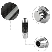 Load image into Gallery viewer, Brand New Mugen Universal Real Carbon Fiber Silver Aluminum Automatic Transmission Racing Gear Shift Knob