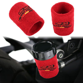Brand New 2PCS Racing Mugen Power Red Car Reservoir Tank Oil Cover Sock Racing Tank Sock