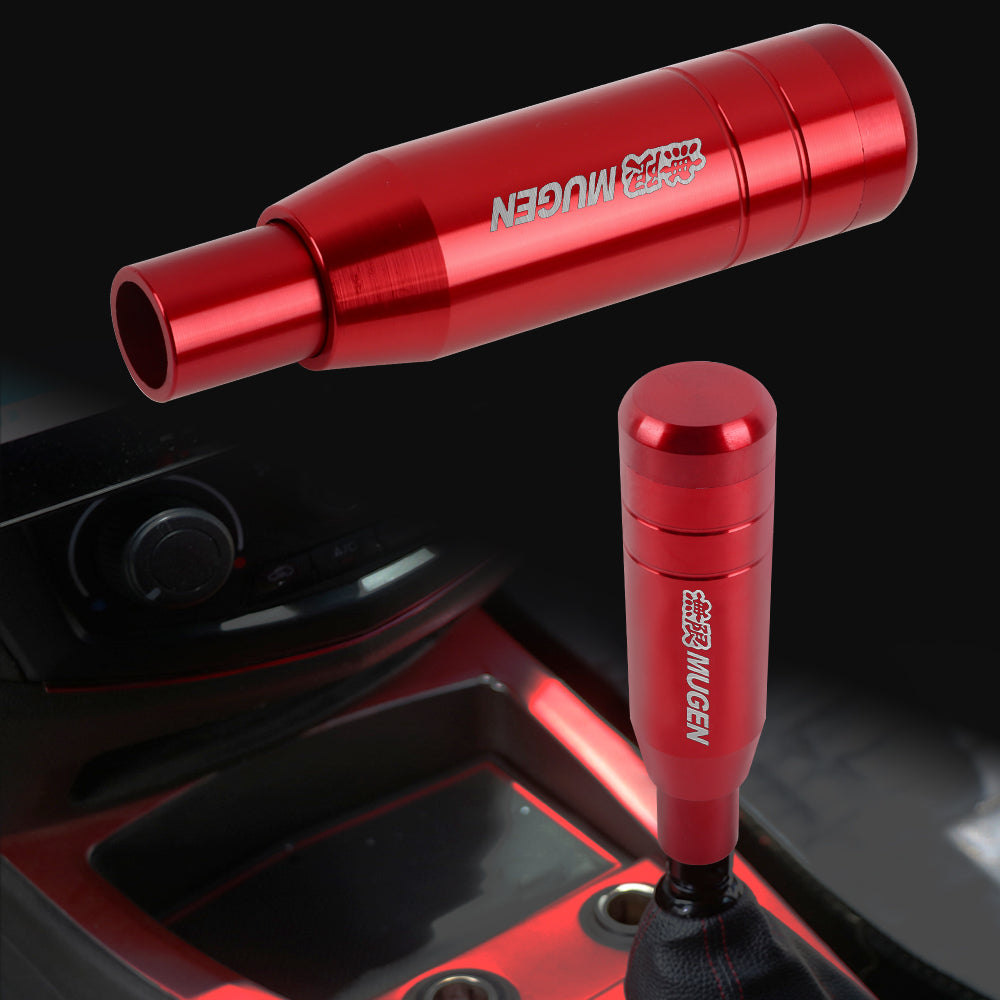 Brand New Universal JDM 13CM Mugen Aluminum Red Automatic Gear Stick Shift Knob Lever Shifter