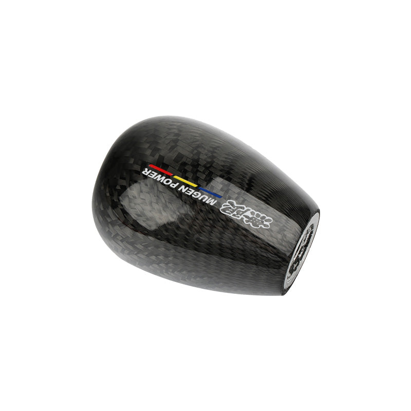 Brand New Universal Mugen Black Real Carbon Fiber Manual Gear Stick Shift Knob Shifter M8 M10 M12