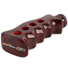 Load image into Gallery viewer, Brand New Universal Mugen Dark Wood Slotted Pistol Grip Handle Manual Gear Shift Knob Shifter M8 M10 M12