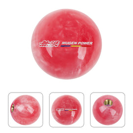 Brand New Universal Mugen JDM Red Pearl 54mm Round Ball SHIFT KNOB M8 M10 M12
