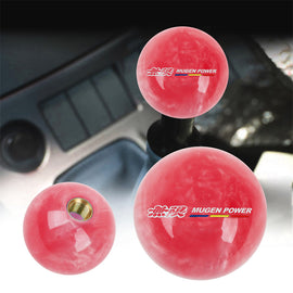 Brand New Universal Mugen JDM Red Pearl 54mm Round Ball SHIFT KNOB M8 M10 M12
