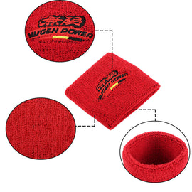 Brand New 2PCS Racing Mugen Power Red Car Reservoir Tank Oil Cover Sock Racing Tank Sock