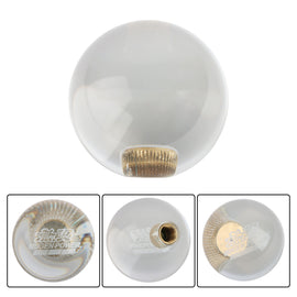 BRAND NEW Universal Mugen Crystal Glass Round Ball Transparent Manual Gear Shift Knob M8 M10 M12