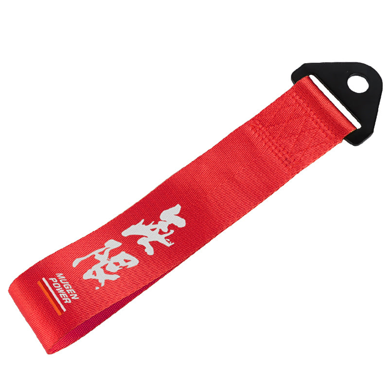 Brand New Universal Mugen Power High Strength Red Tow Towing Strap Hook For Front / REAR BUMPER JDM