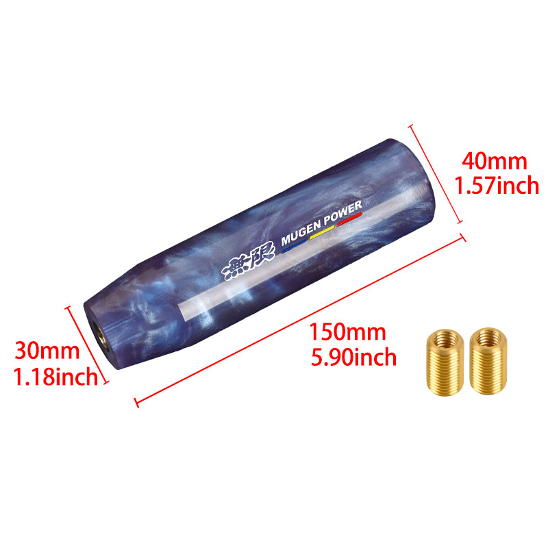 Brand New Universal Mugen Purple Pearl Long Stick Manual Car Gear Shift Knob Shifter M8 M10 M12