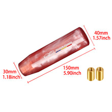 Load image into Gallery viewer, Brand New Universal Mugen Red Pearl Long Stick Manual Car Gear Shift Knob Shifter M8 M10 M12