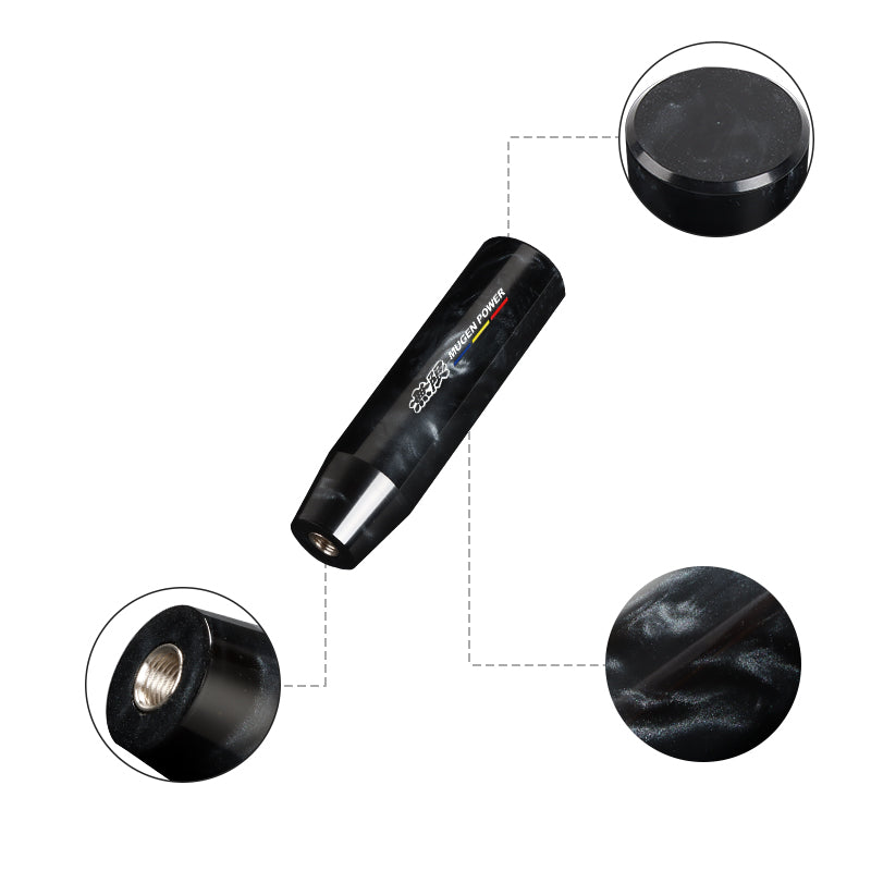 Brand New Universal Mugen Black Pearl Long Stick Manual Car Gear Shift Knob Shifter M8 M10 M12