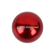 Load image into Gallery viewer, BRAND NEW UNIVERSAL MUGEN JDM Aluminum Red Round Ball Manual Gear Stick Shift Knob Universal M8 M10 M12