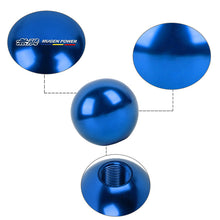 Load image into Gallery viewer, BRAND NEW UNIVERSAL MUGEN JDM Aluminum Blue Round Ball Manual Gear Stick Shift Knob Universal M8 M10 M12