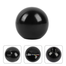 Load image into Gallery viewer, BRAND NEW UNIVERSAL MUGEN JDM Aluminum Black Round Ball Manual Gear Stick Shift Knob Universal M8 M10 M12