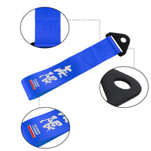 Load image into Gallery viewer, Brand New Universal Mugen Power High Strength Blue Tow Towing Strap Hook For Front / REAR BUMPER JDM