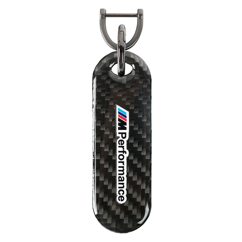 Brand New Universal 100% Real Carbon Fiber Keychain Key Ring For M Performance