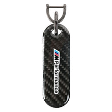 Load image into Gallery viewer, Brand New Universal 100% Real Carbon Fiber Keychain Key Ring For M Performance