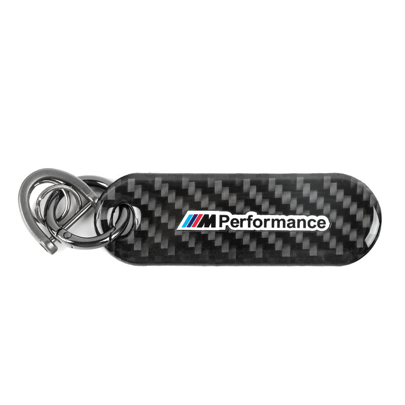 Brand New Universal 100% Real Carbon Fiber Keychain Key Ring For M Performance