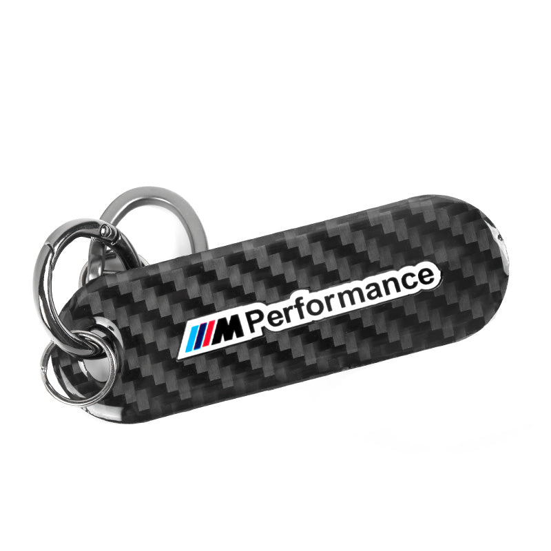 Brand New Universal 100% Real Carbon Fiber Keychain Key Ring For M Performance