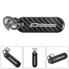 Load image into Gallery viewer, Brand New Universal 100% Real Carbon Fiber Keychain Key Ring For M Performance