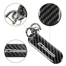 Load image into Gallery viewer, Brand New Universal 100% Real Carbon Fiber Keychain Key Ring For M Performance