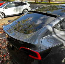 Load image into Gallery viewer, BRAND NEW TESLA MODEL Y 2020-2023 REAL CARBON FIBER REAR ROOF TAILGATE WINDOW SPOILER