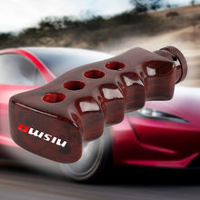 Load image into Gallery viewer, Brand New Universal Nismo Dark Wood Slotted Pistol Grip Handle Manual Gear Shift Knob Shifter M8 M10 M12