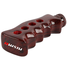 Load image into Gallery viewer, Brand New Universal Nismo Dark Wood Slotted Pistol Grip Handle Manual Gear Shift Knob Shifter M8 M10 M12