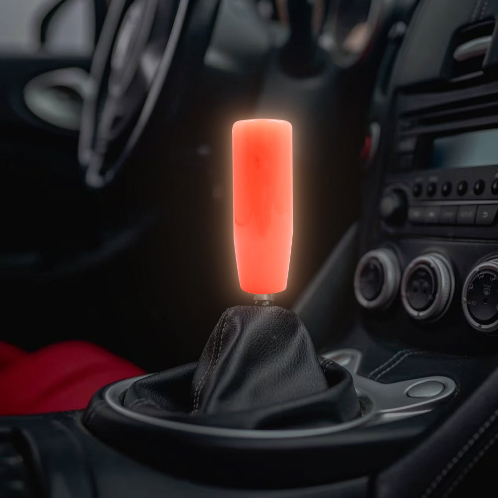 Brand New 12CM JDM Glow in the Dark Red Manual Car Gear Long Stick Shift Knob Shifter M8 M10 M12