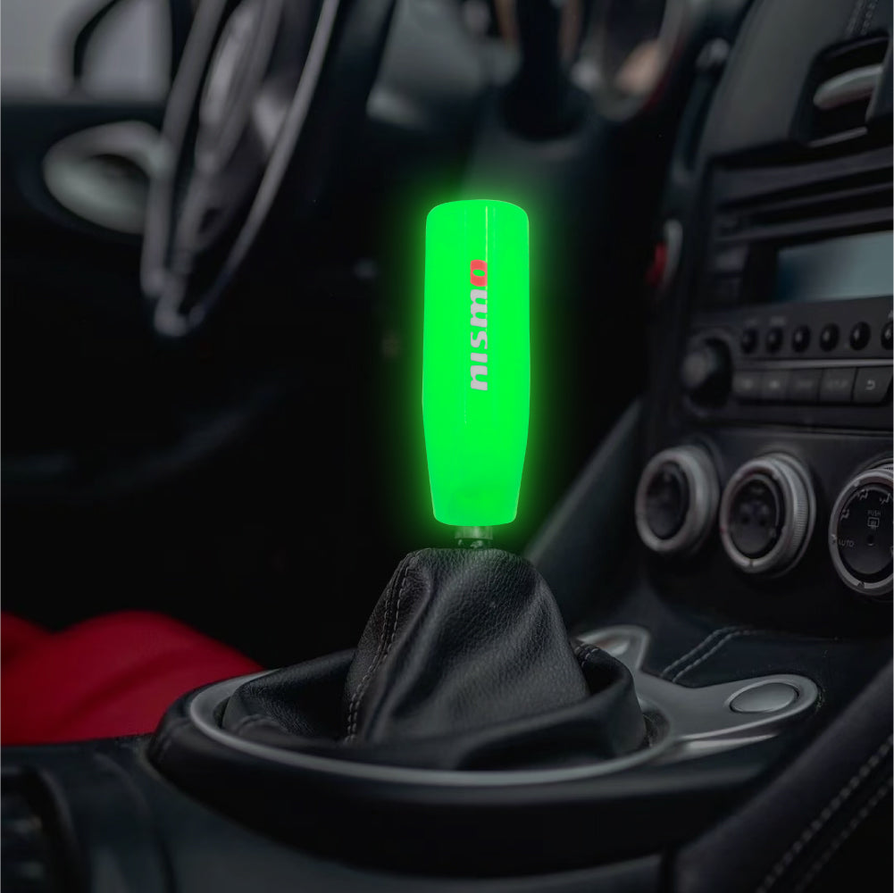 Brand New Universal 12CM Nismo Glow in the Dark Green Pearl Long Stick Manual Car Gear Shift Knob Shifter M8 M10 M12