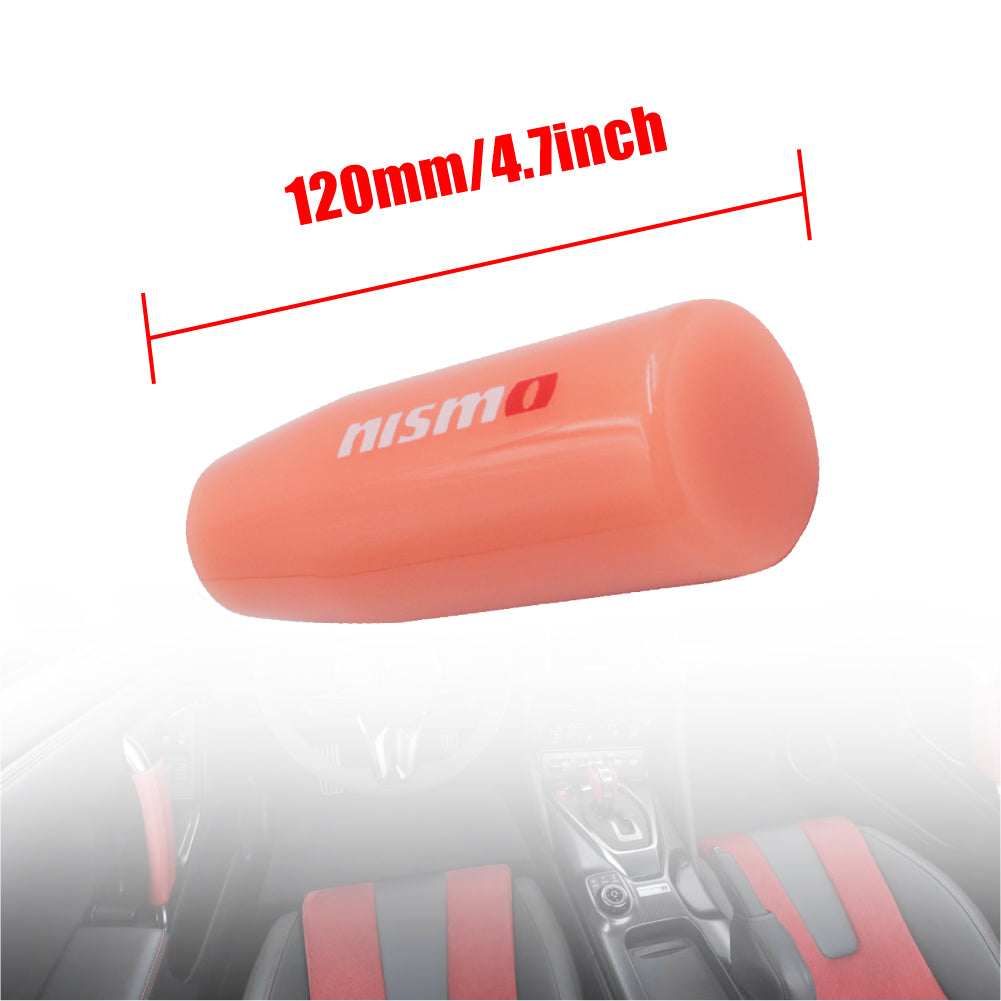 Brand New Universal 12CM Nismo Glow in the Dark Red Pearl Long Stick Manual Car Gear Shift Knob Shifter M8 M10 M12