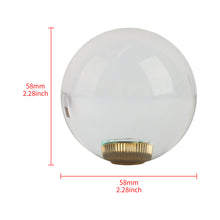 Load image into Gallery viewer, BRAND NEW Universal Nismo Crystal Glass Round Ball Transparent Manual Gear Shift Knob M8 M10 M12