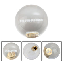 Load image into Gallery viewer, BRAND NEW Universal Nismo Crystal Glass Round Ball Transparent Manual Gear Shift Knob M8 M10 M12