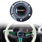 BRAND NEW JDM NISMO UNIVERSAL CARBON FIBER CAR HORN BUTTON STEERING WHEEL CENTER CAP