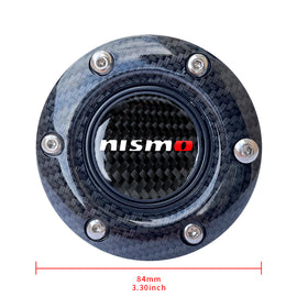 BRAND NEW JDM NISMO UNIVERSAL CARBON FIBER CAR HORN BUTTON STEERING WHEEL CENTER CAP