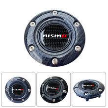 Load image into Gallery viewer, BRAND NEW JDM NISMO UNIVERSAL CARBON FIBER CAR HORN BUTTON STEERING WHEEL CENTER CAP